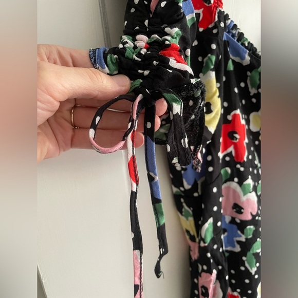 Nobody’s Child dress polka dots with florals size 14 - Picture 4 of 12